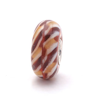 Trollbeads Retired Clear Brown Braid II